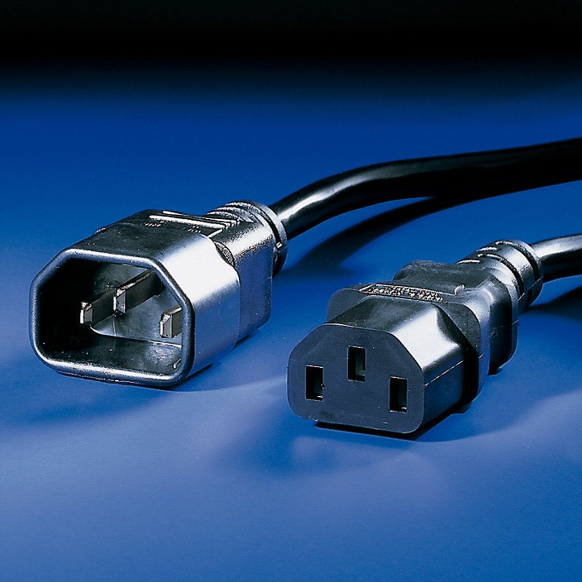 (Stecker), Bachmann schwarz C14, C13-C14 Männlich Kaltgeräte-Kabel 10A (250.0 cm) Weiblich 10A 2,5m Kaltgeräte, IEC320 IEC320 IEC320 (Buchse) Stromkabel, Kaltgeräte, C13,