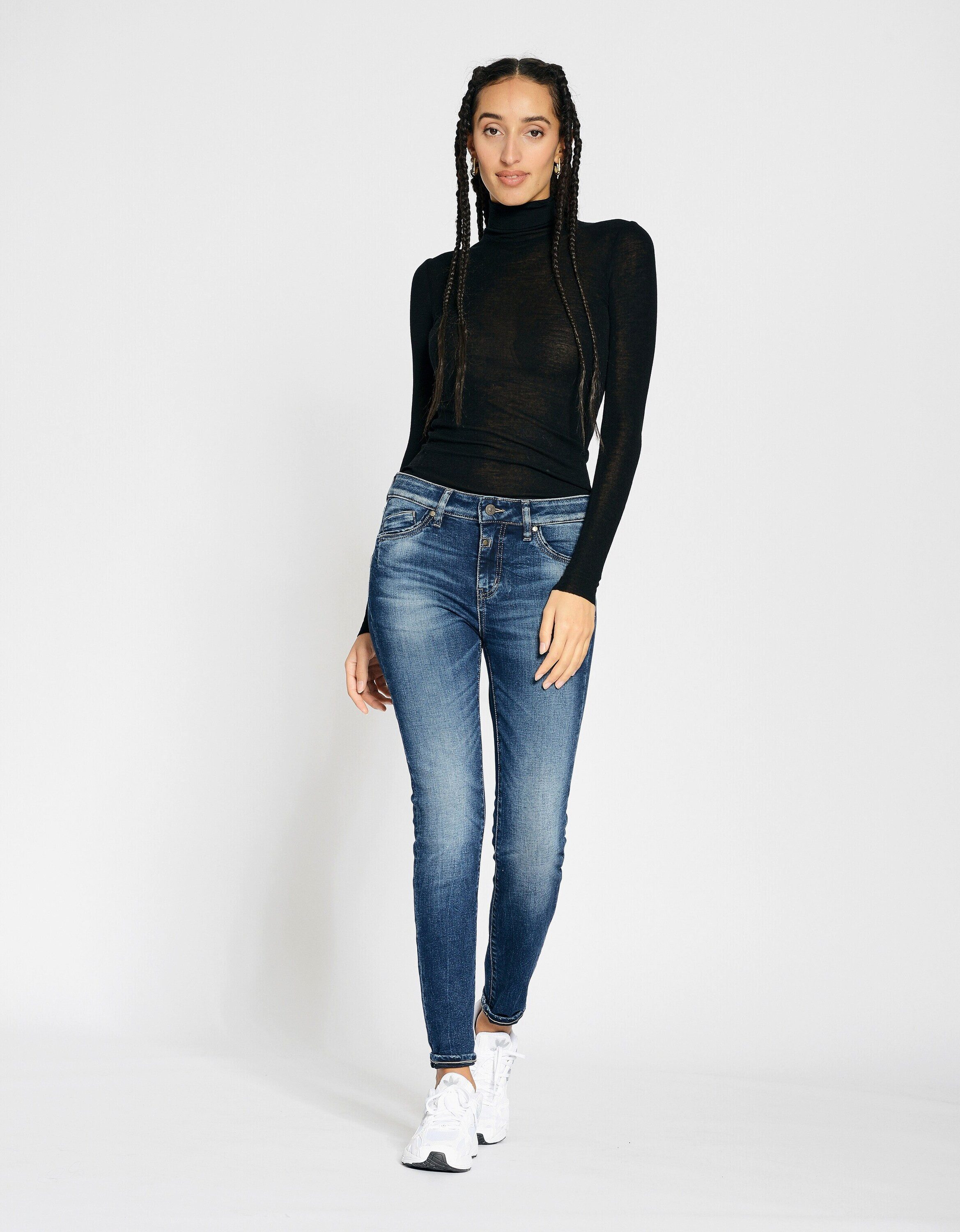 GANG 7/8-Jeans 94Layla (1-tlg) Plain/ohne Details günstig online kaufen