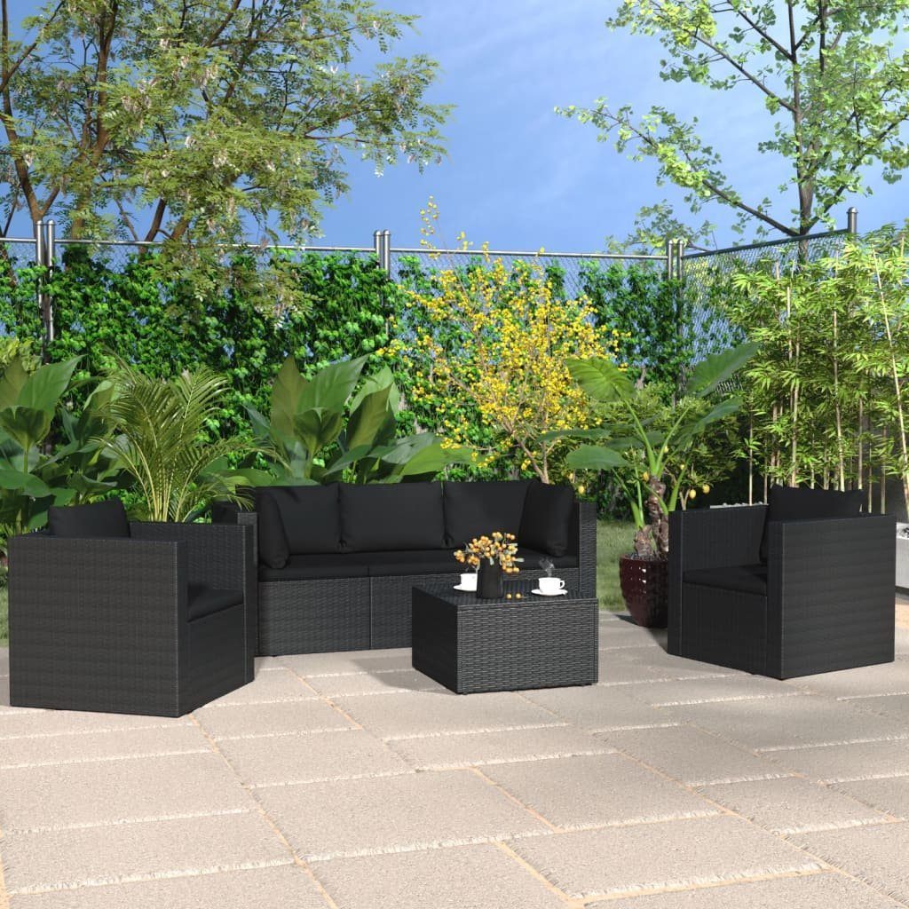 vidaXL GartenloungeSet »4tlg. GartenLoungeSet mit Kissen Poly