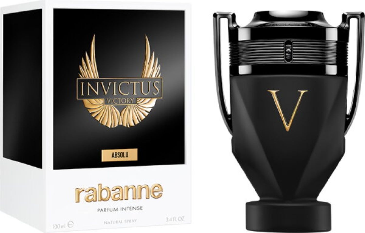 RABANNE Extrait Parfum Invictus Victory Absolu Parfum, Männerduft, langanhaltender Duft