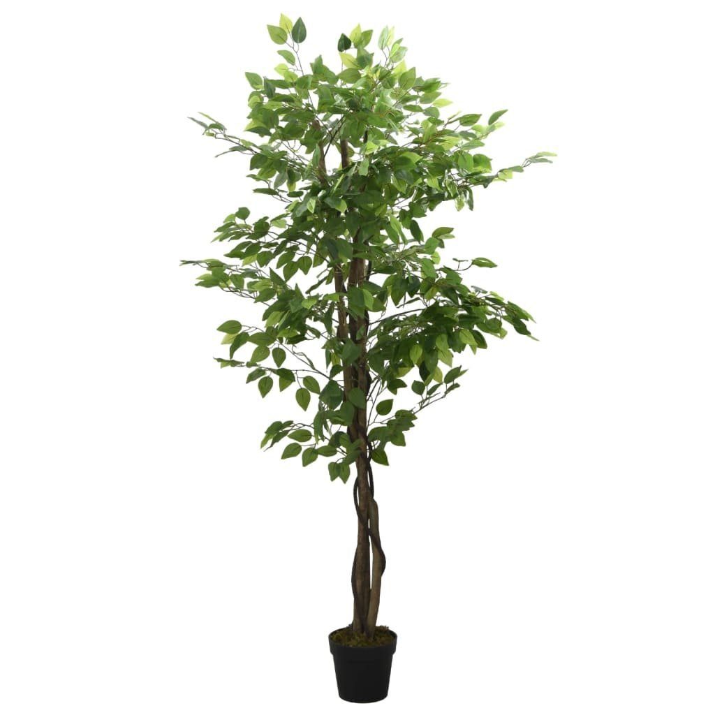 Künstliche Zimmerpflanze Ficusbaum Künstlich 378 Blätter 80 cm Grün