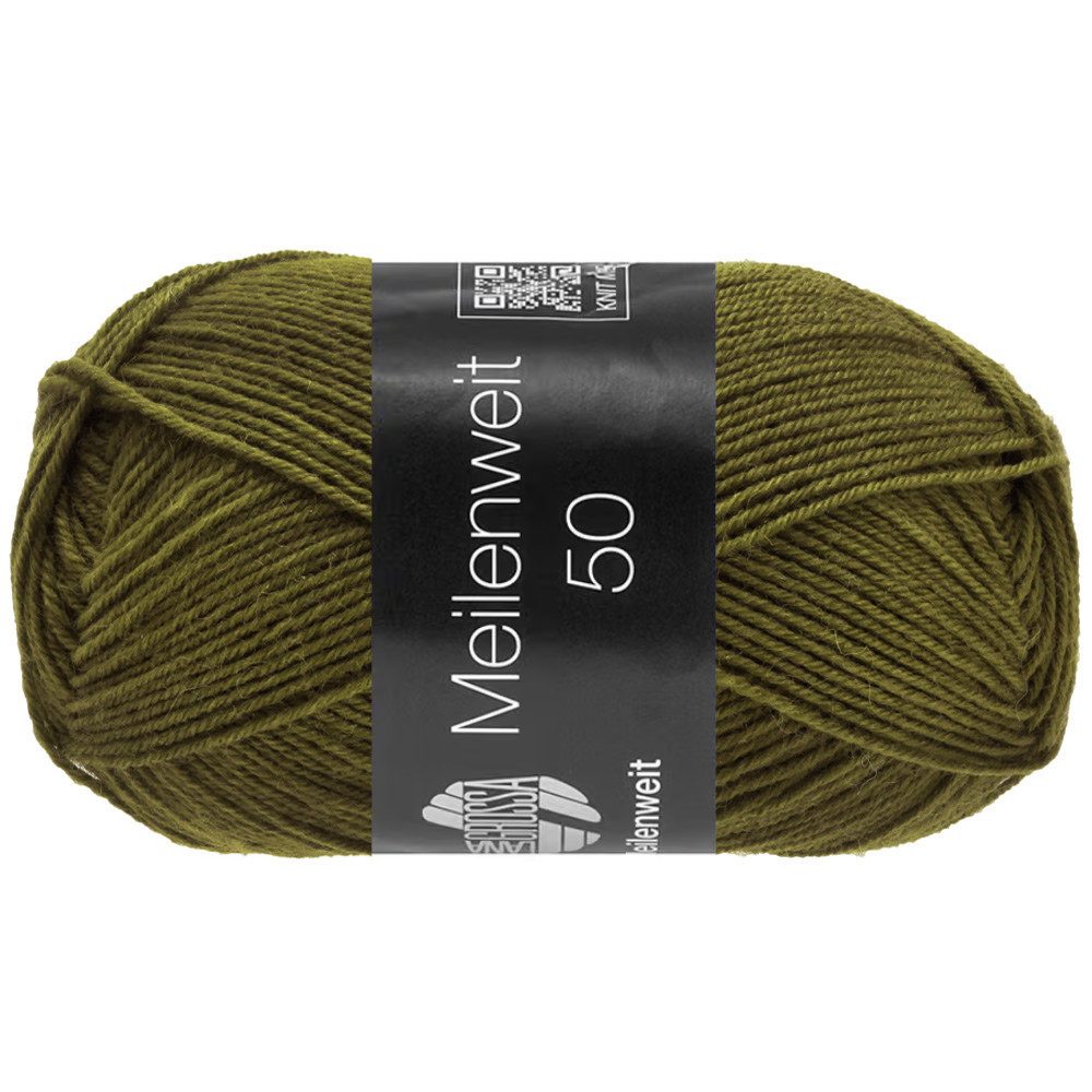 LANA GROSSA MEILENWEIT 50 g UNI 4-fach Sockenwolle Häkelwolle, 210 m (Klassisches 4-fach Sockengarn für Lieblingsprojekte, 210 m Lauflänge für feine und kreative Strickideen), 50 g