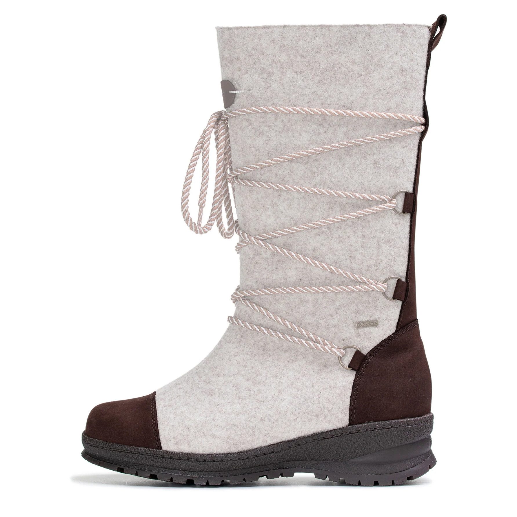Pomar Saana GTX (Filzstiefel, wasserdicht, breit, extrem warm) hellgrau Winterstiefel