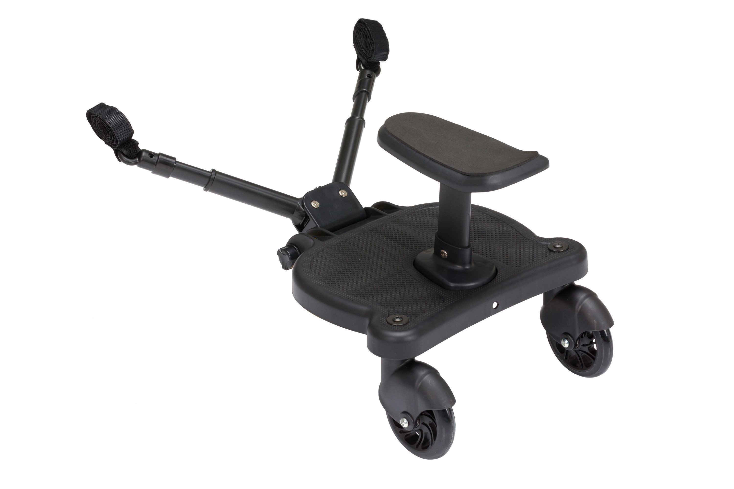 Fillikid Kinderwagenaufsatz Mitfahrbrett Basic Buggy Board, Bis zu 25 Kg belastbar, Abnehmbarer Sitz, Passt auf allen gängigen