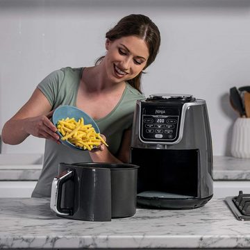 NINJA Heißluftfritteuse MAX 5in1 Airfryer Heissluftfritteuse XXL 5,2L Fritteuse 60 min Timer, 1750,00 W, Friteuse Heißluftfritteuse Fettfrei Heißluft ohne Öl Heissluft Groß