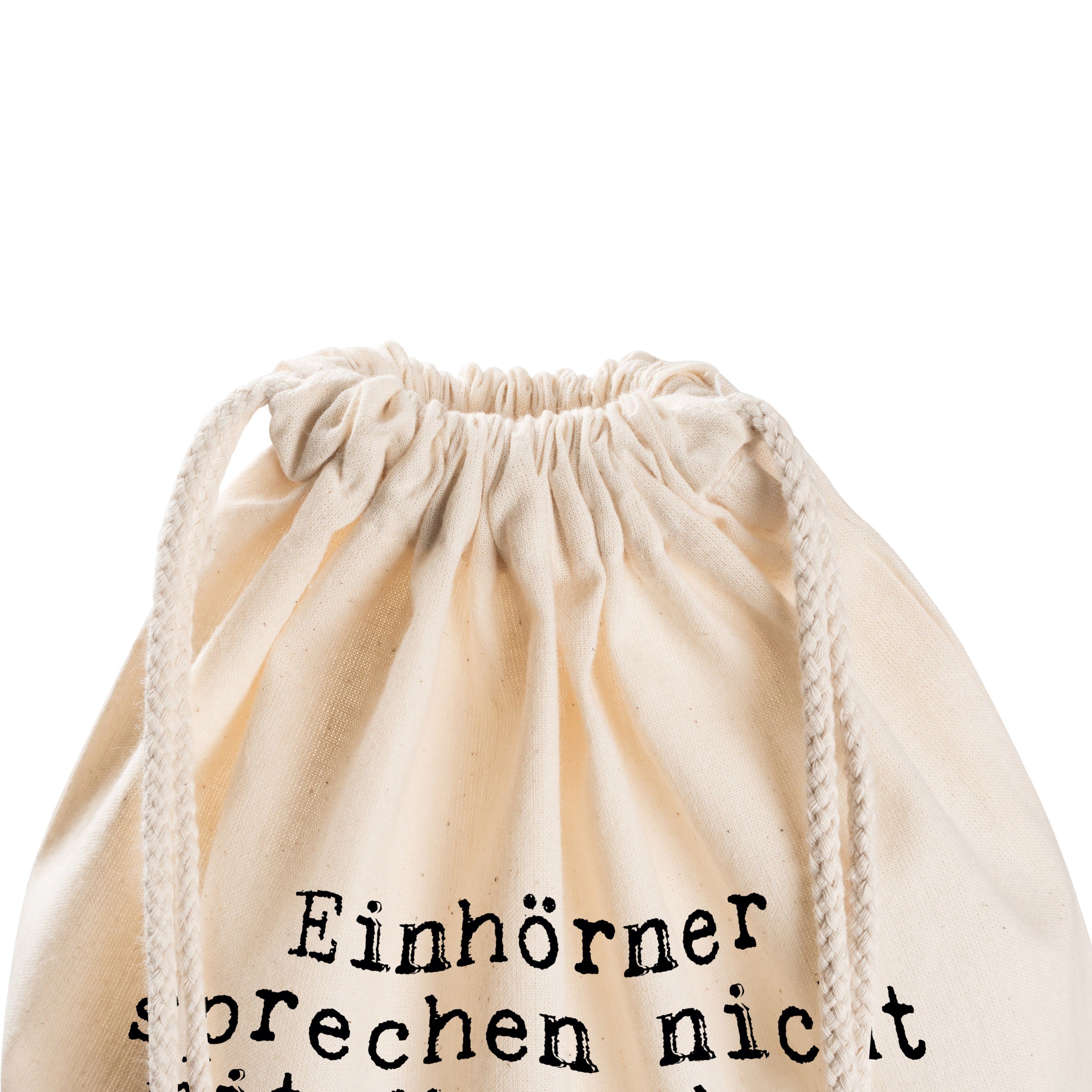 nicht Sporttasche & (1-tlg) Einhörner Transparent mit... Geschenk, Mrs. Panda Einhorn, - lu Mr. - sprechen