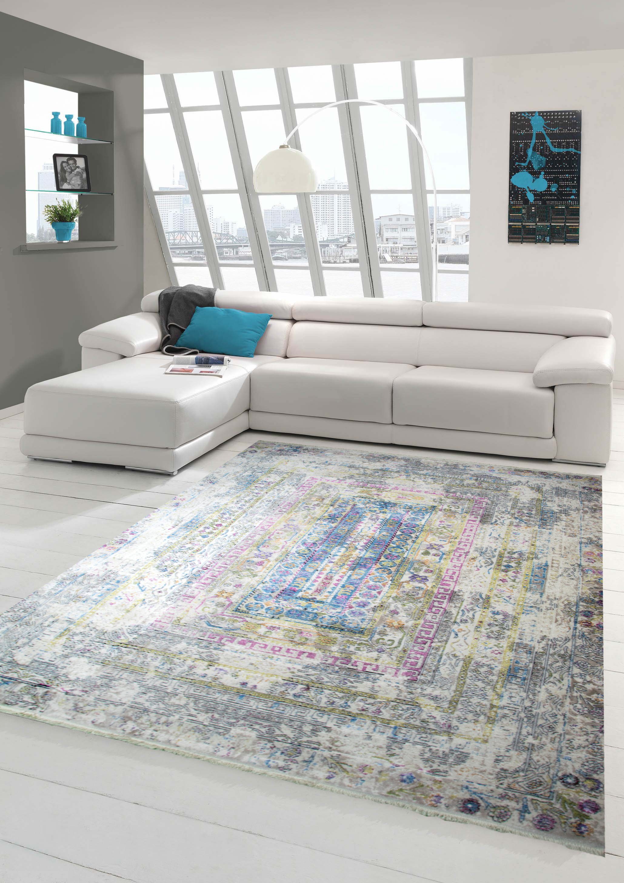 Teppich Designer und Moderner Teppich Vintage-Design Multi, Teppich-Traum, rechteckig, Höhe: 7 mm