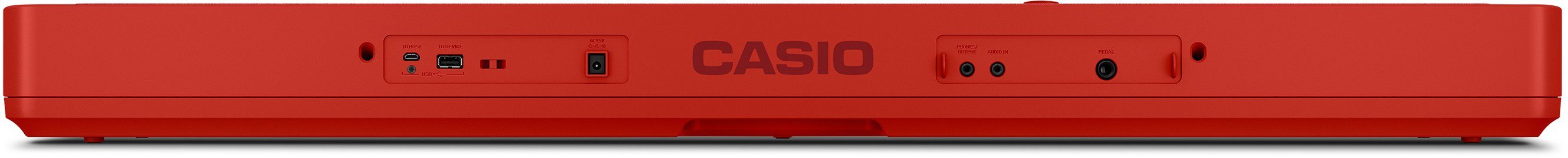 CASIO Home-Keyboard Piano-Keyboard-Set CT-S1RDSET (Set, und Sustainpedal Keyboardständer, und Klanggourmets; ideal inkl. Piano-Einsteiger Netzteil), für