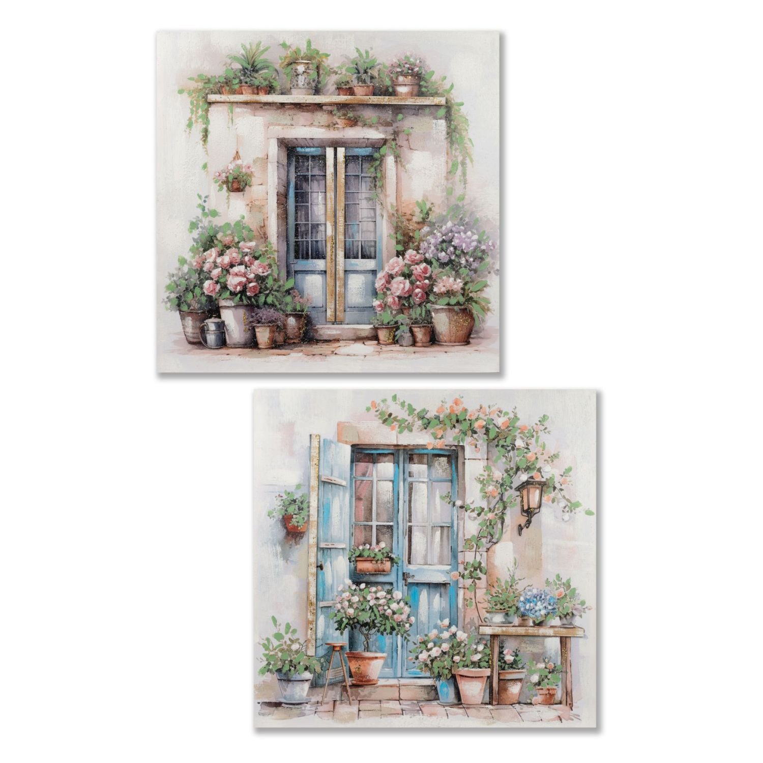 formano Wanddekoobjekt Leinwandbilder, Aquarell-Optik, Mehrfarbig, Motiv: Architektur, Höhe: 80cm