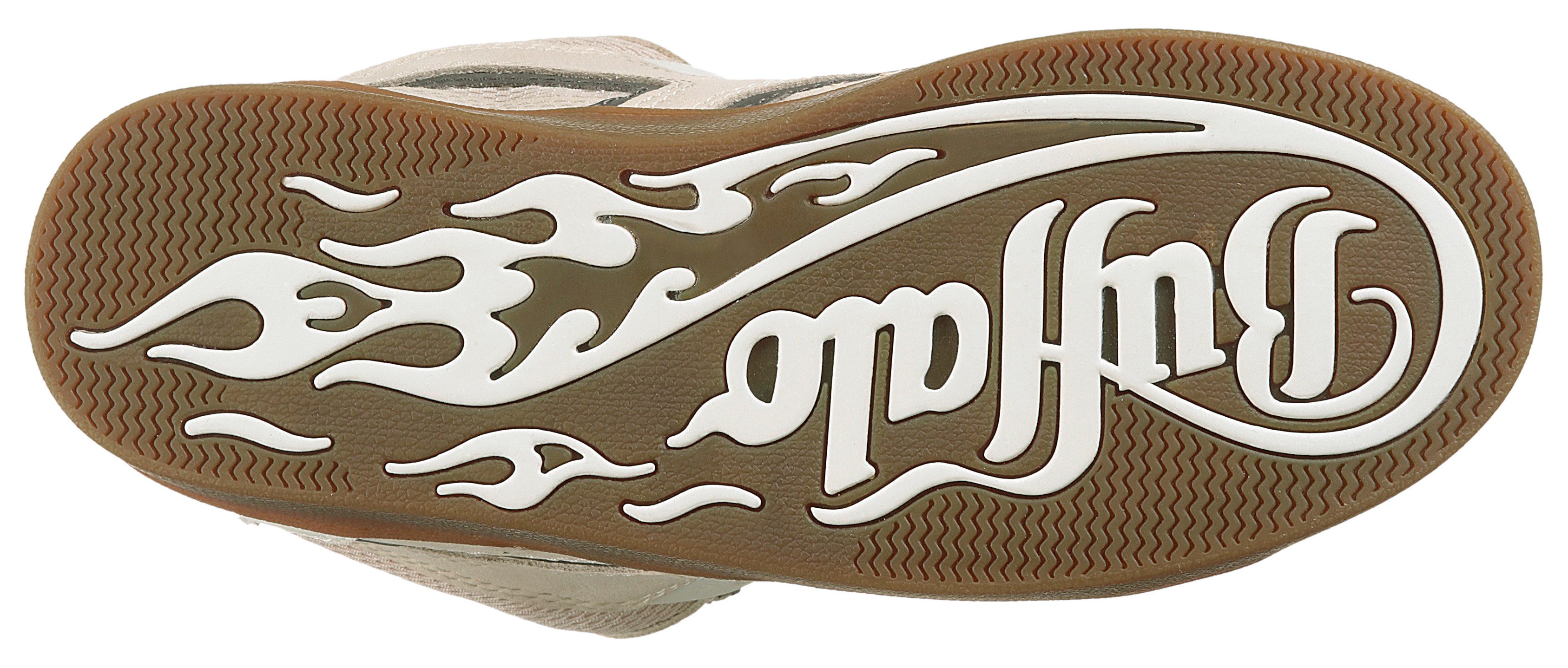 Buffalo LIBERTY SKATE Sneaker Basket-Sneaker, Freizeitschuh, Skate-Schuh mit honigfarbener Laufsohle