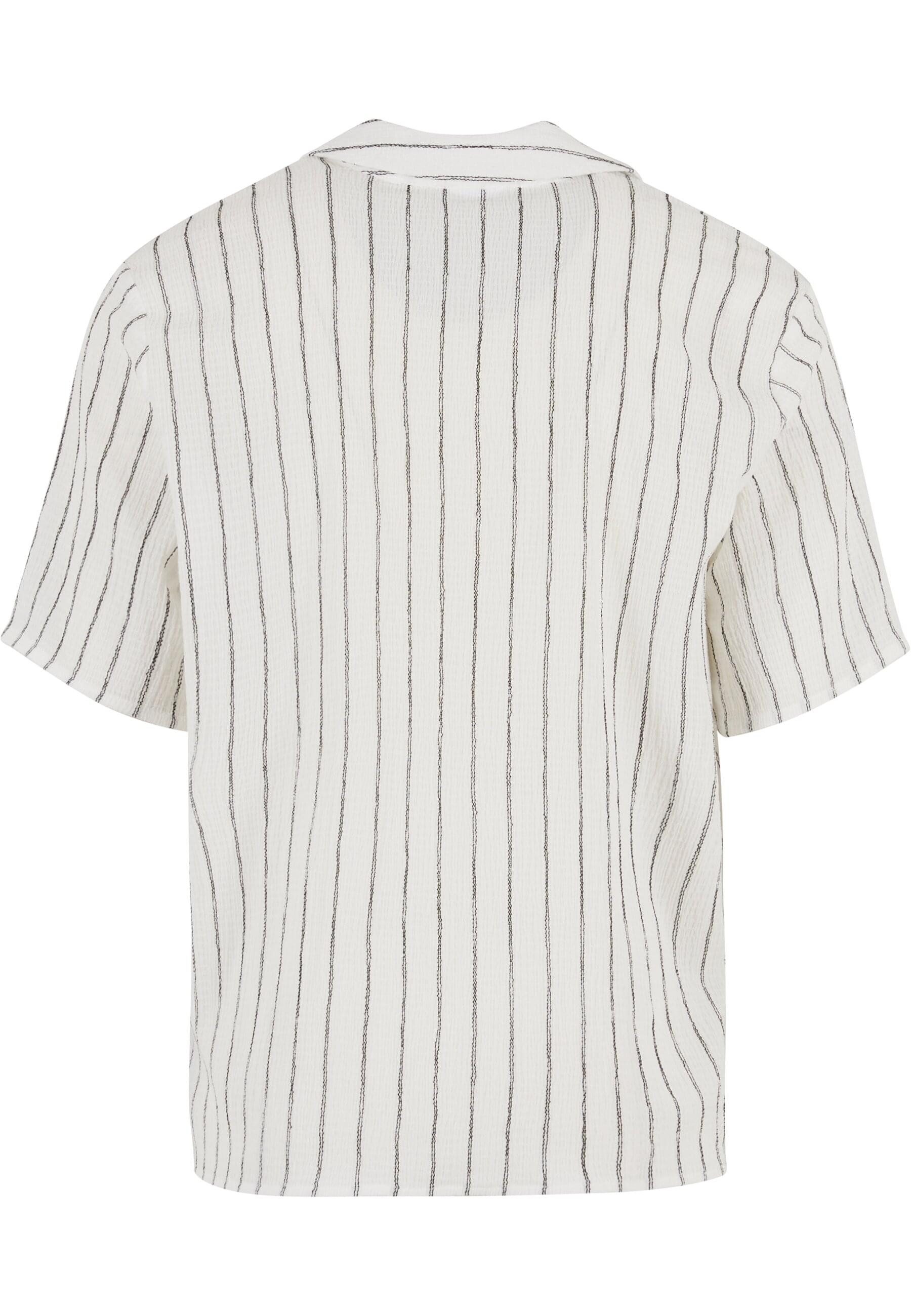 URBAN CLASSICS Langarmhemd Urban Classics Striped Crinkle Resort Shirt (1-t günstig online kaufen