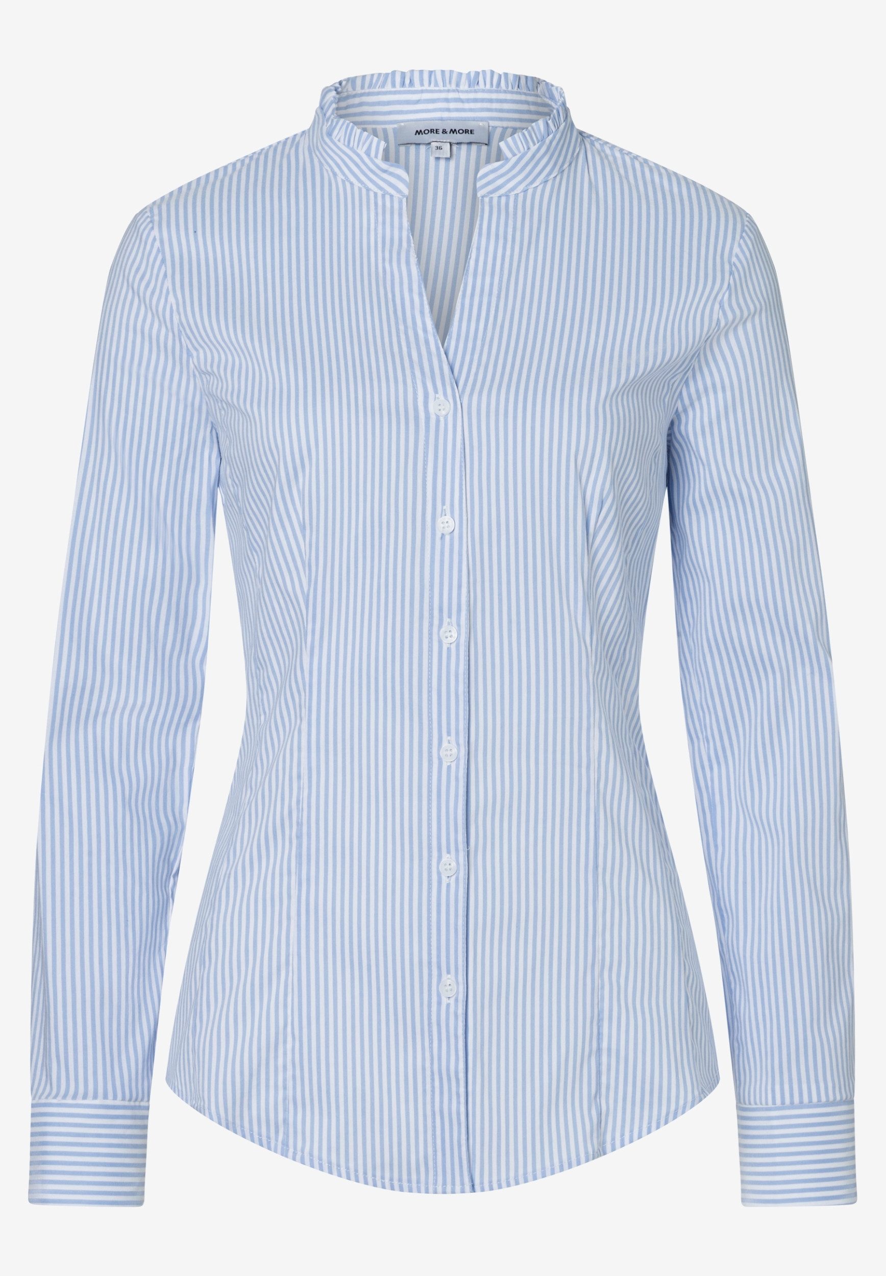 MORE&MORE Hemdbluse Striped Cotton Stret günstig online kaufen