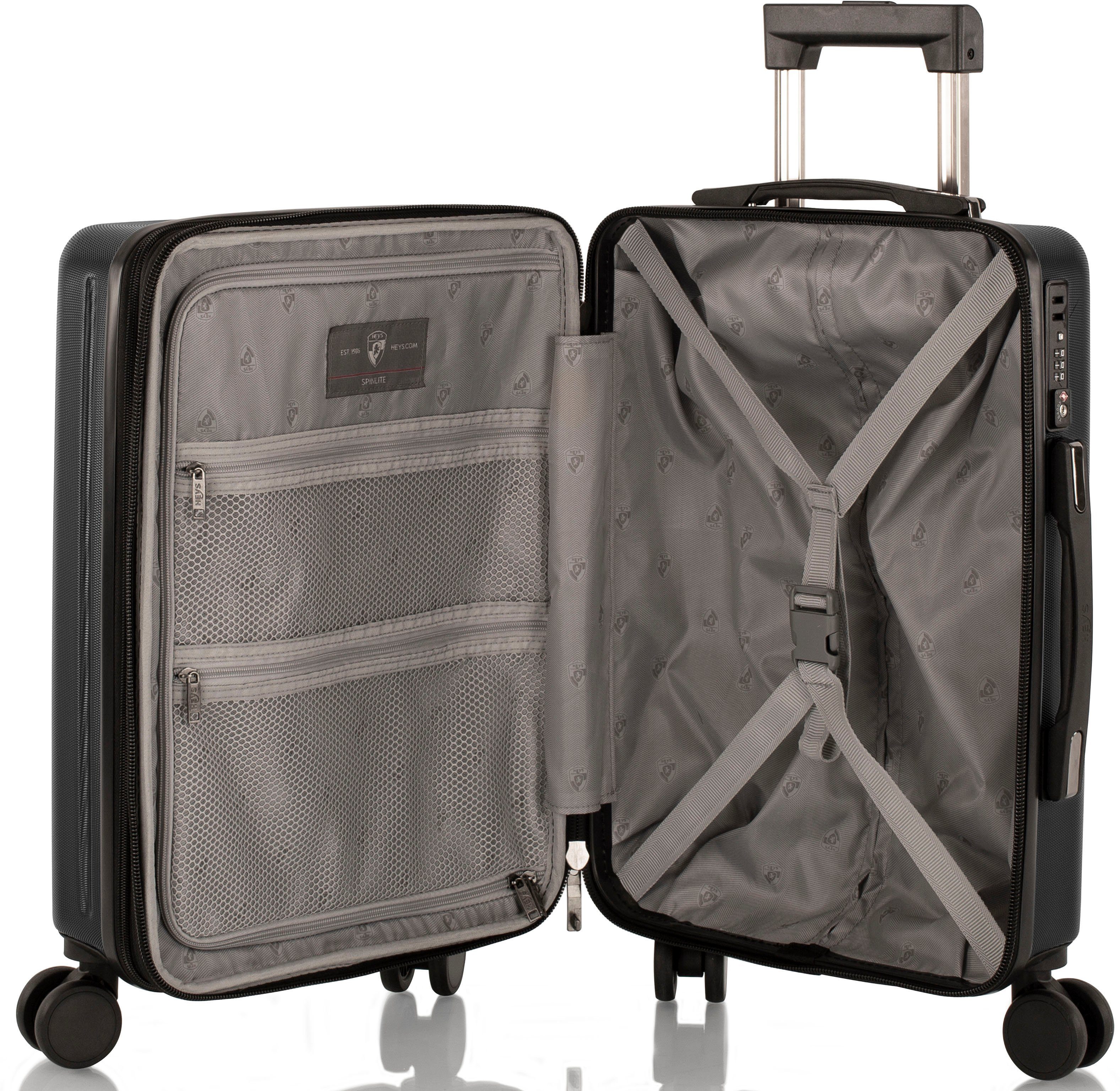 Rollen black 53 cm, Hartschalen-Trolley 4 SpinLite, Heys