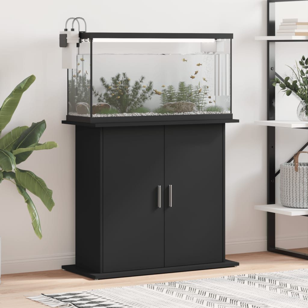 vidaXL Aquariumunterschrank Aquariumständer Schwarz 81x36x73 cm günstig online kaufen