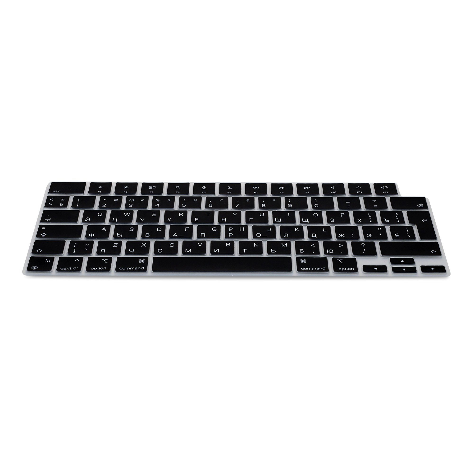 kwmobile Etui Silikon Tastaturschutz für Apple Macbook Air 15 2023 M2 (A2941), QWERTY US Keyboard Cover Abdeckung - Schwarz