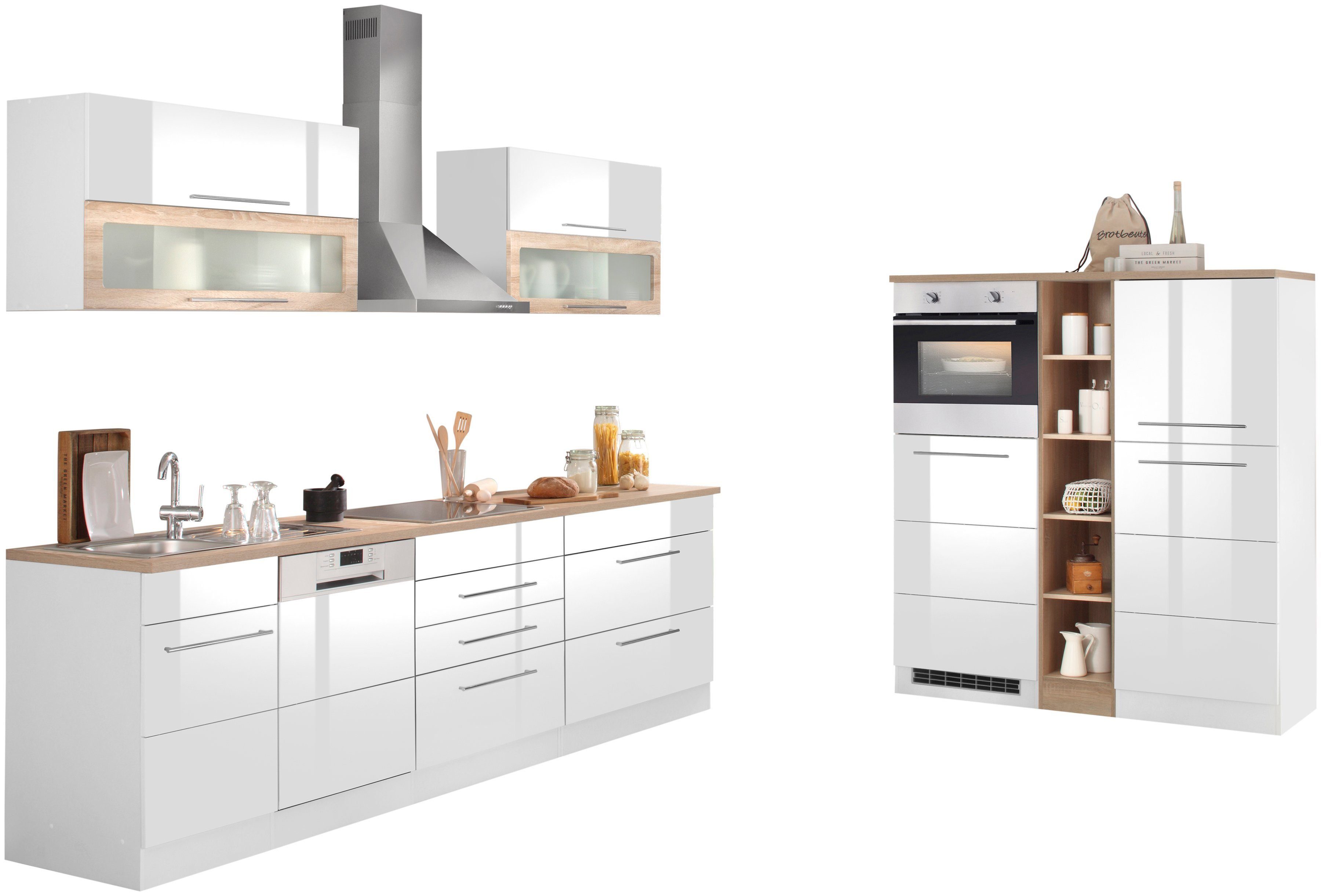 KOCHSTATION Küchenzeile KS-Wien, Breite 440 cm, wahlweise mit E-Geräten und günstig online kaufen