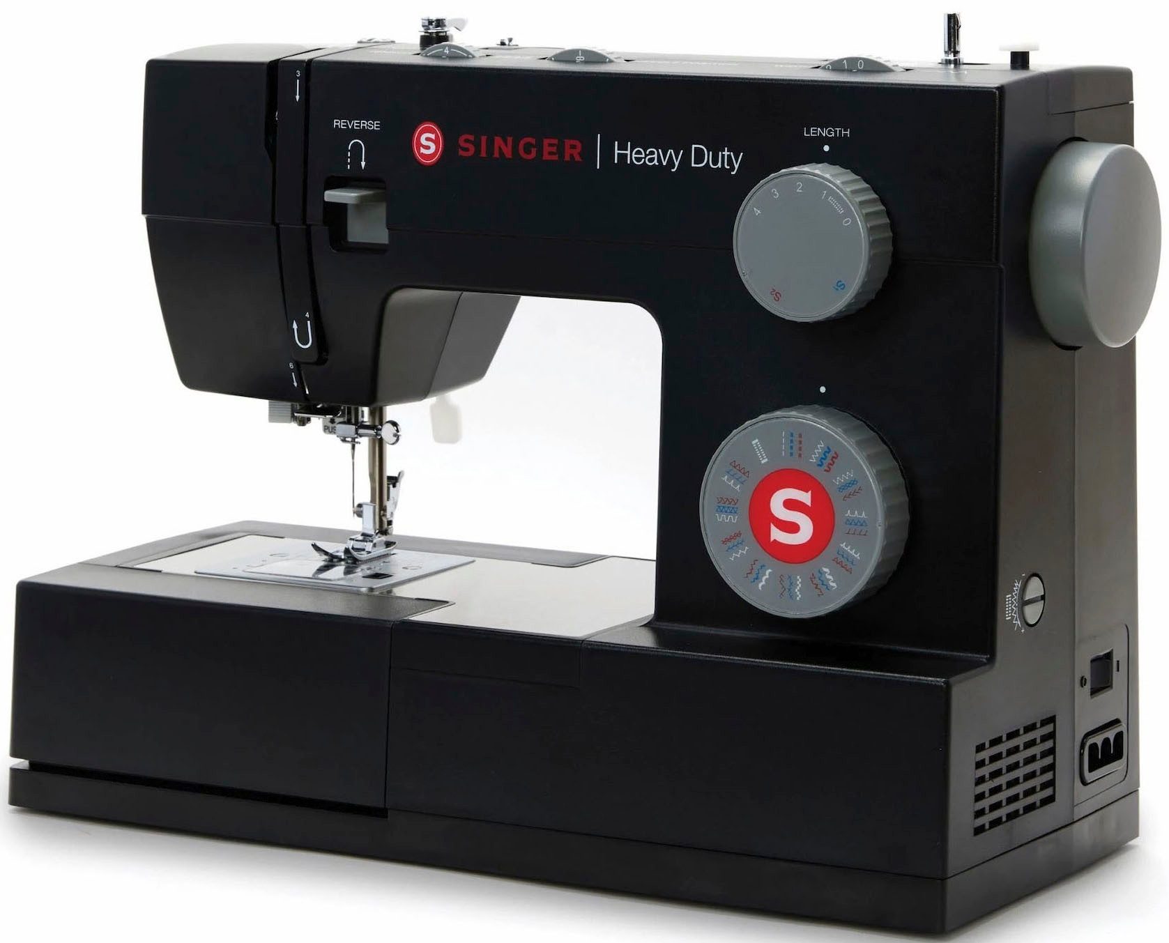 Singer Freiarm-Nähmaschine Heavy Duty Black HD4432, 32 Programme