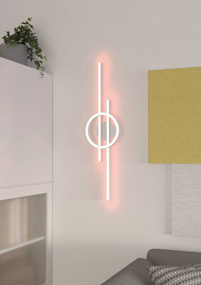 Eglo LED-CCT/RGB Deckenleuchte Amandolo 77,5 cm x 20 cm x 7,5 cm Weiß günstig online kaufen