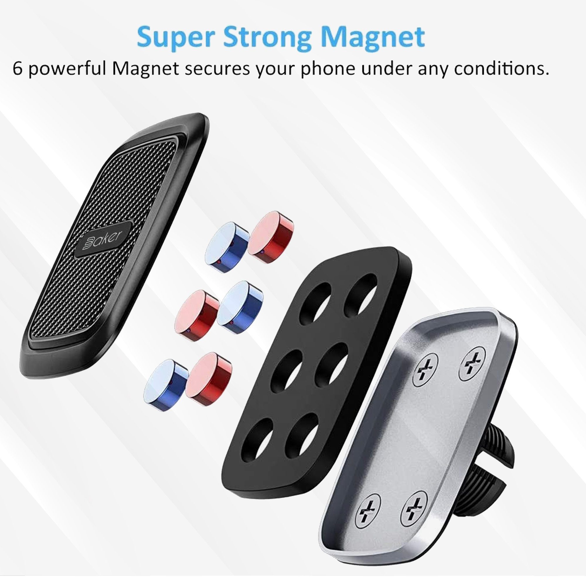 hoco. Handy-Halterung Armaturenbrett, (Saugnapf, Armaturenbrett, scheibe, Auto Magnet Handyhalterung für Saugnapf, Armaturenbrett, scheibe, 360° Drehbar)