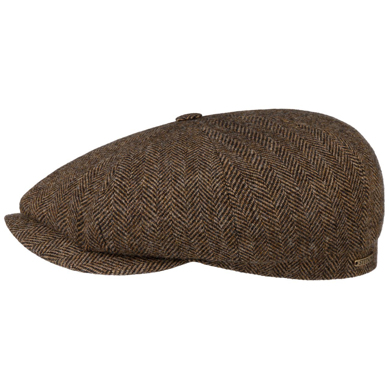 Stetson in mit Schirm, Schirmmütze EU braun-schwarz Flat the (1-St) Made Cap