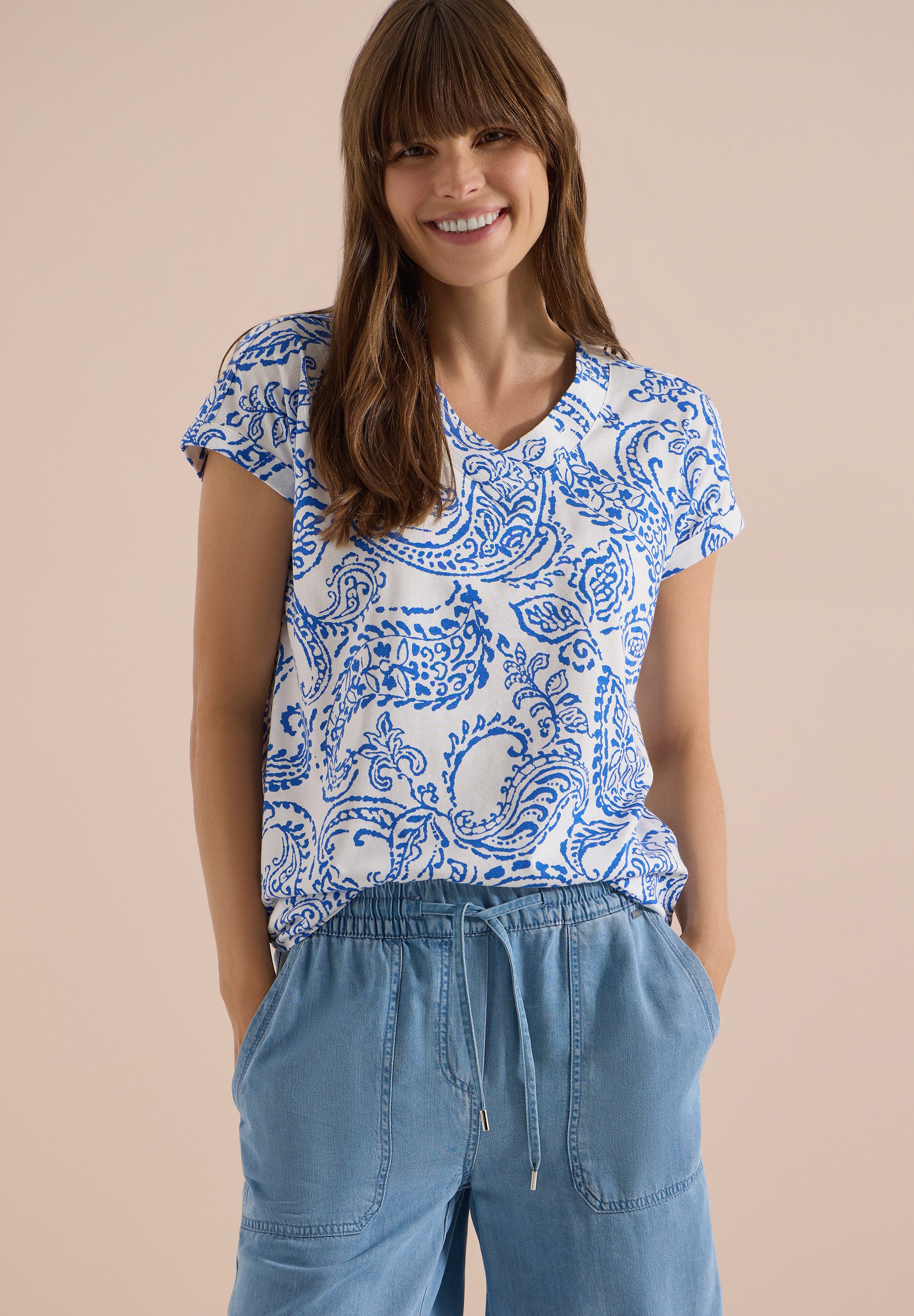 CECIL T-Shirt mit Paisley-Muster