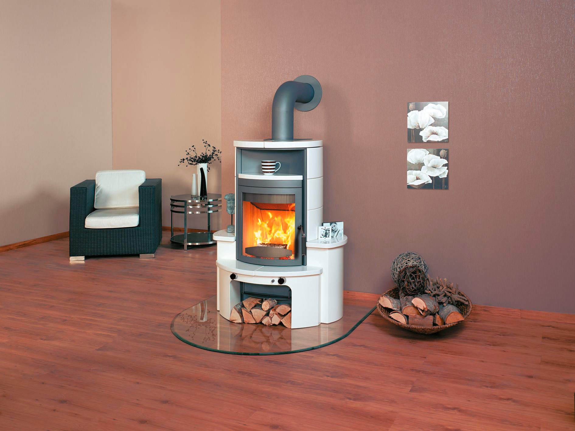 HARK Kaminofen »Avenso GT ECOplus 6 KW«, 6 kW, Dauerbrand, creme-weiss günstig online kaufen