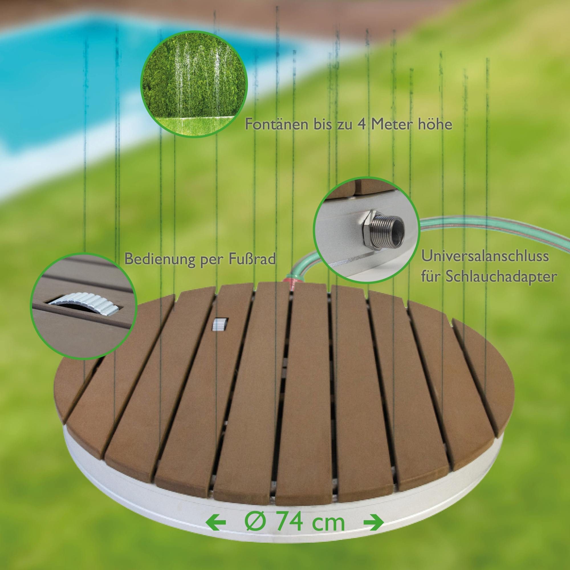 SUMMER FUN Gartendusche Outdoor Gartendusche Bodendusche, günstig online kaufen
