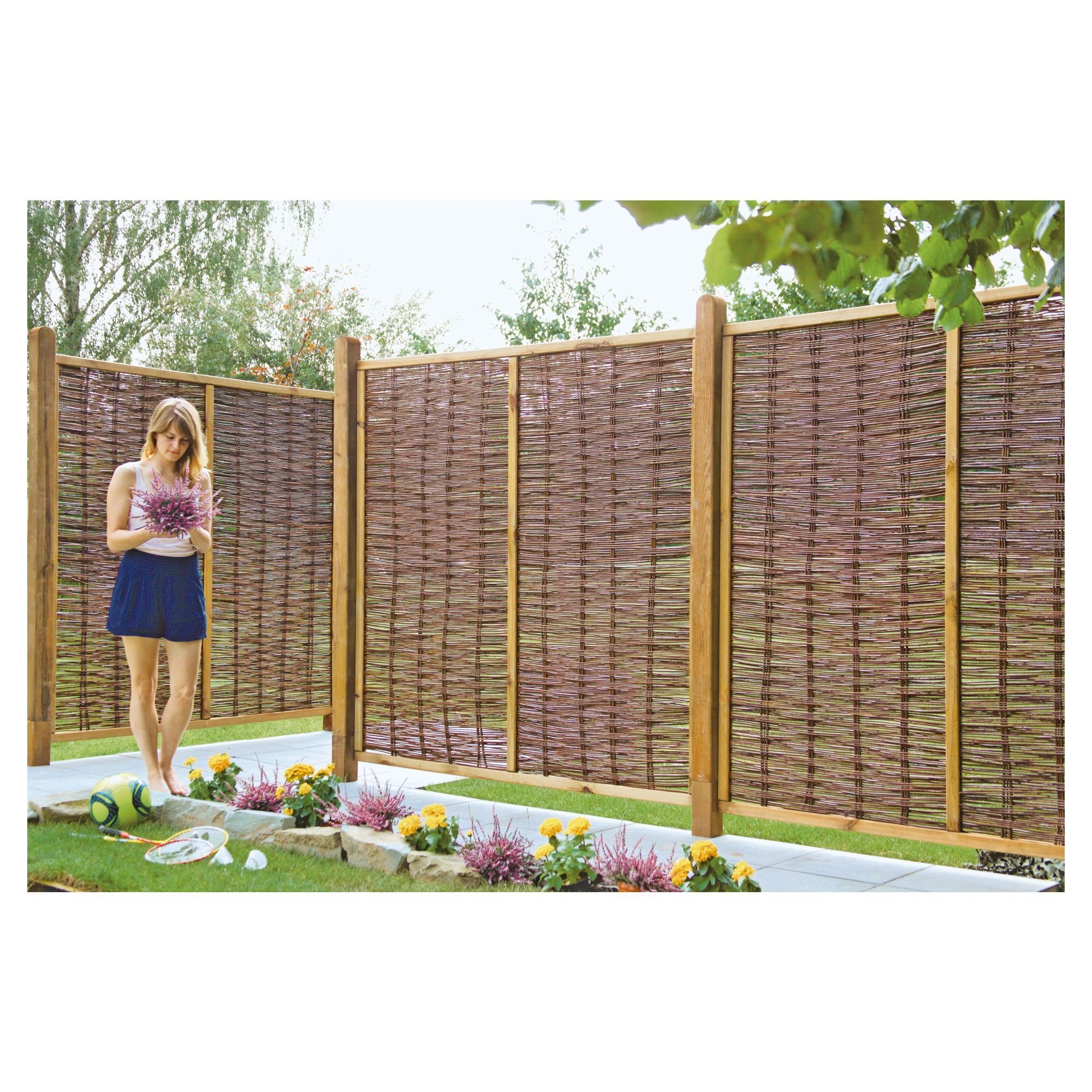 Tetzner & Jentzsch Gartenzaun FOGO Weidengeflechtzaun günstig online kaufen