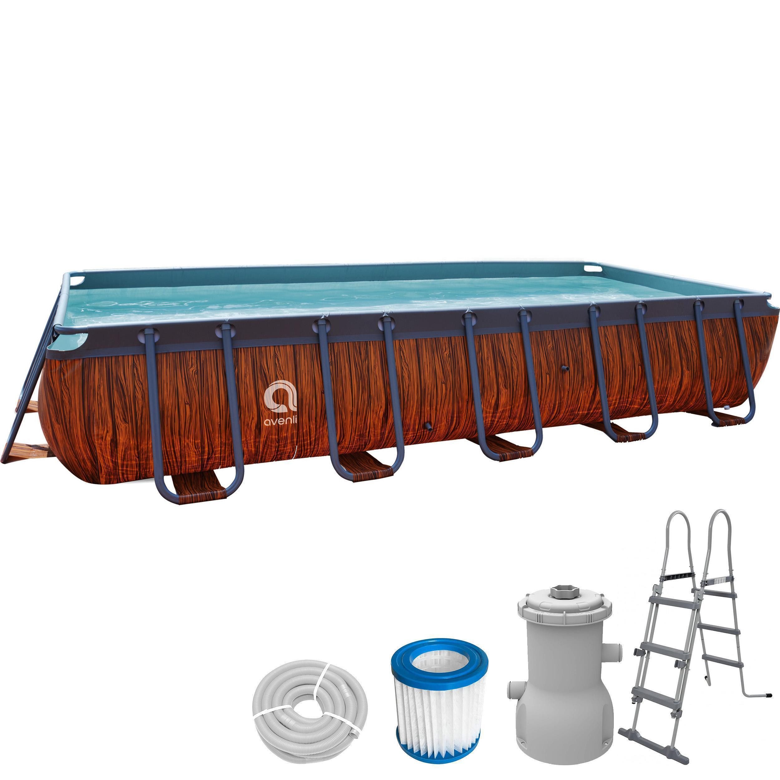 Framepool Frame Plus Rectangular Pool Set 540 x 250 x 100 cm