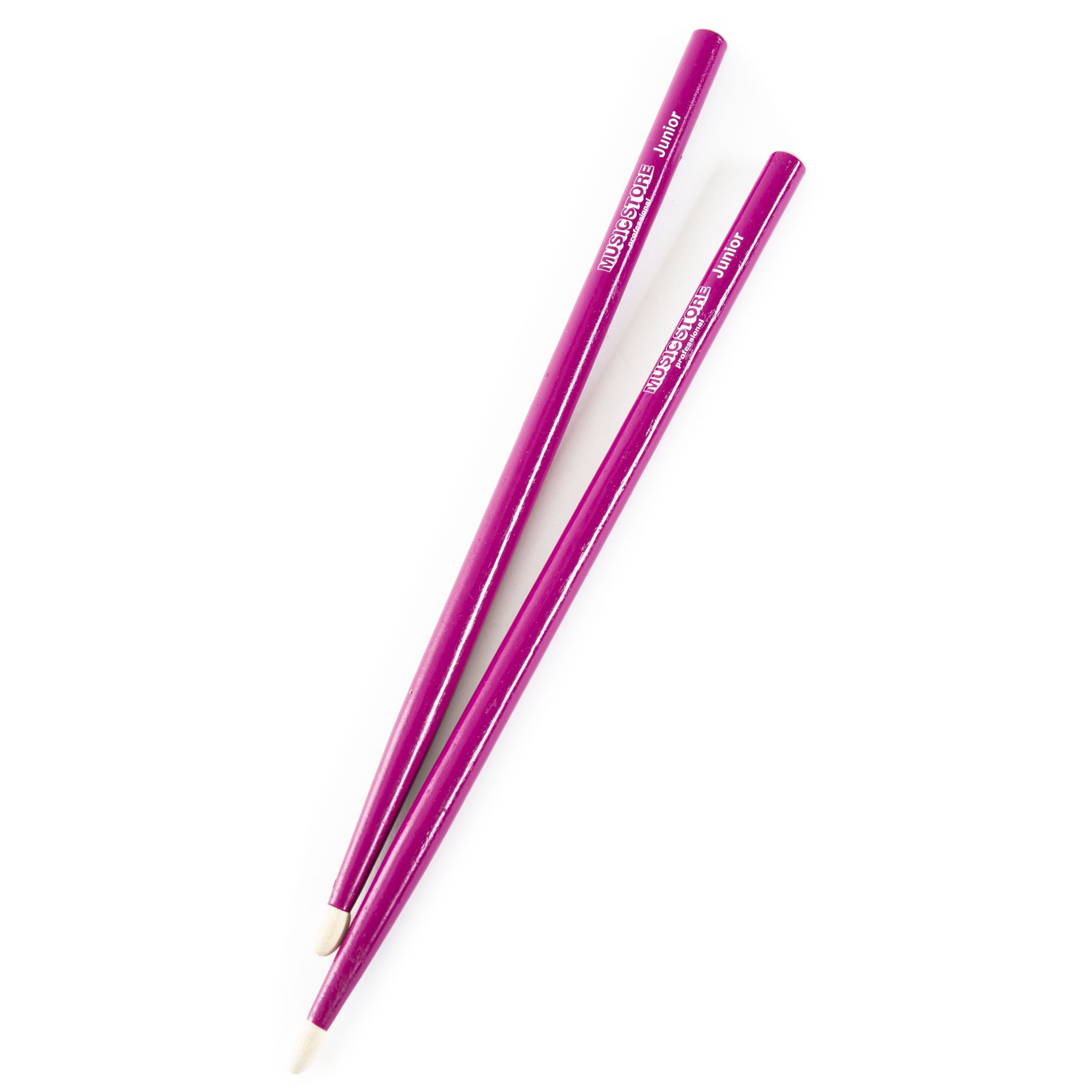 MUSIC STORE Барабанные палочки (Junior Барабанные палочки 33cm 1.3cm Durchmesser Weißbuche Für Kinder 3-6 Jahre Robust Ausgewogen Purple Lackierung Extra Grip, Sticks, Beater und Mallets, Барабанные палочки Holztip), Junior Барабанные палочки, Kinder Schlagzeugstöcke, 33cm, 1.3cm Durchmesser