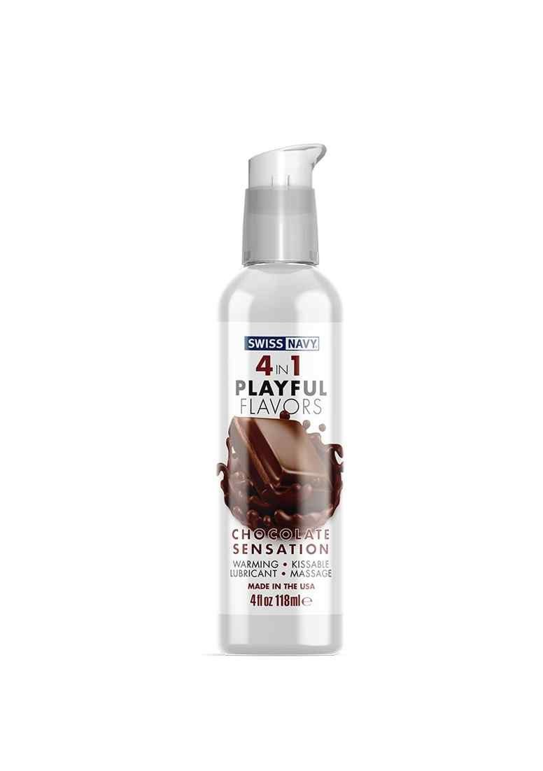 SWISS NAVY Gleitgel Swiss Navy Playful 4-In-1-Gleitmittel Mit Chocolate-Geschmack 118ml