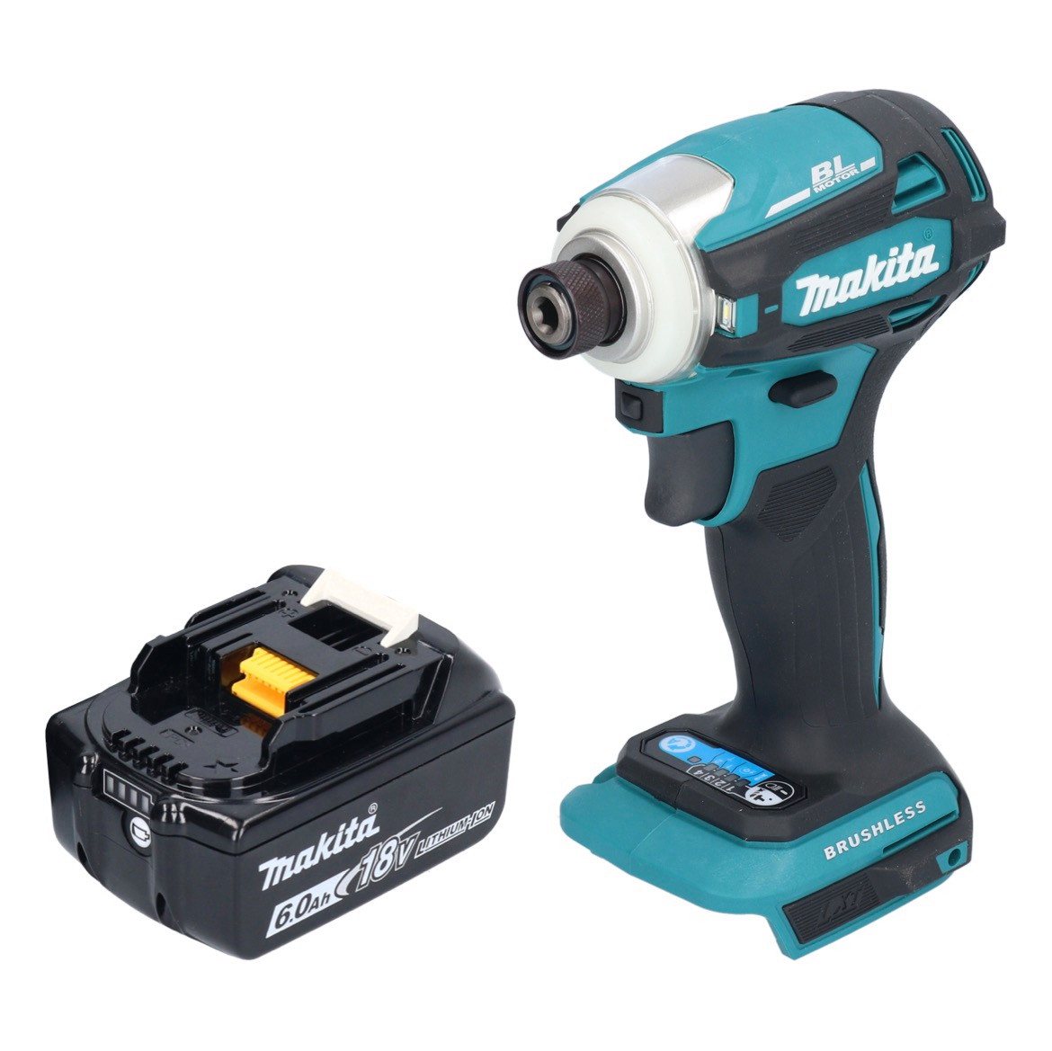 Thumbnail - Makita Akku-Schlagschrauber Makita DTD 172 G1 Akku Schlagschrauber 18 V 180 Nm 1/4" Brushless + 1x