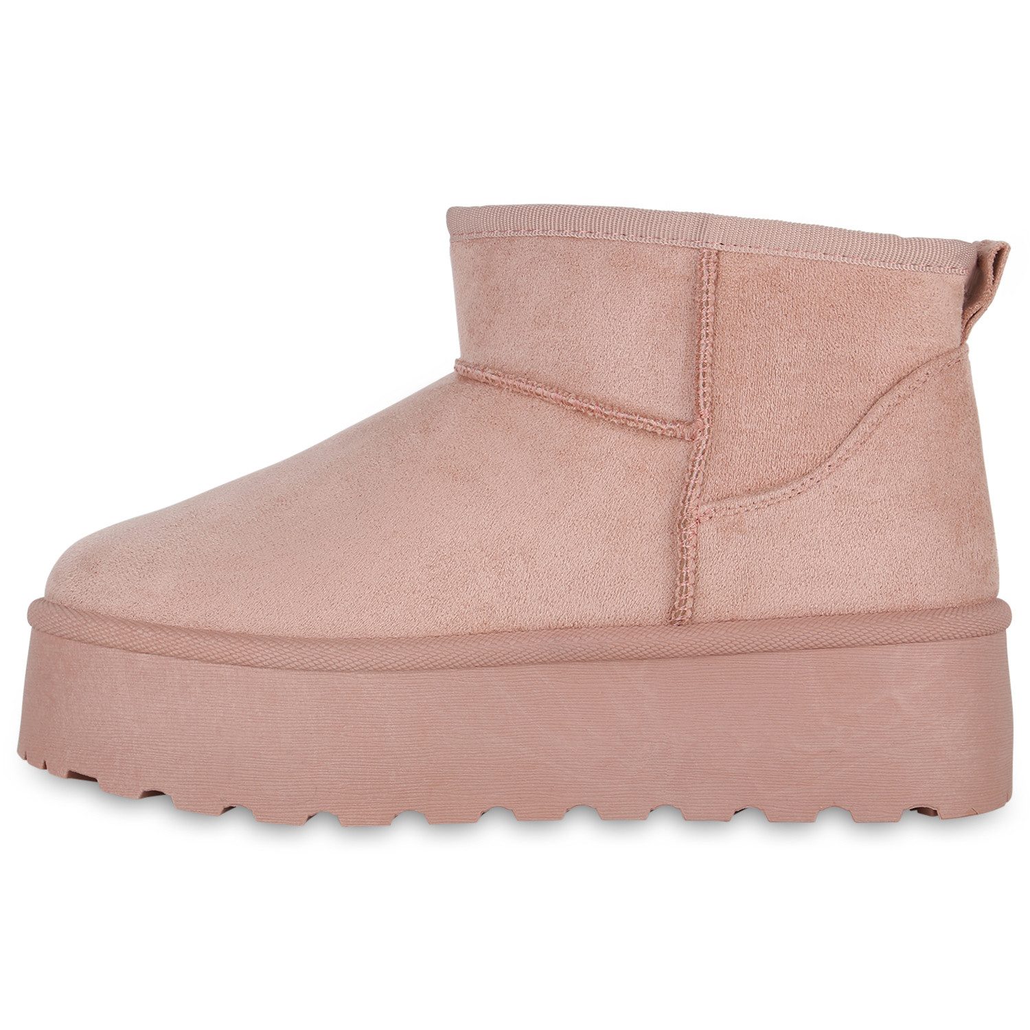 VAN HILL 840733 Plateaustiefelette Damen Warm Gefütterte Plateau Boots Bequ günstig online kaufen