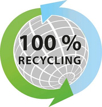 GARANTIA Schnellkomposter ECO-KING Komposter für den Garten in grün, 600 Liter, aus Kunststoff, 600 l, Recyclingkunststoff, 600 l Fassungsvermögen, zwei Einfüllklappen