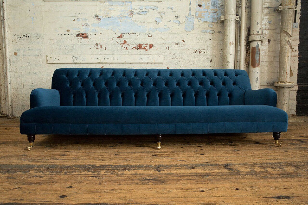 beste Qualität JVmoebel Chesterfield-Sofa, Chesterfield Sitzer Sofa 250 cm Couch Sofa Design 4