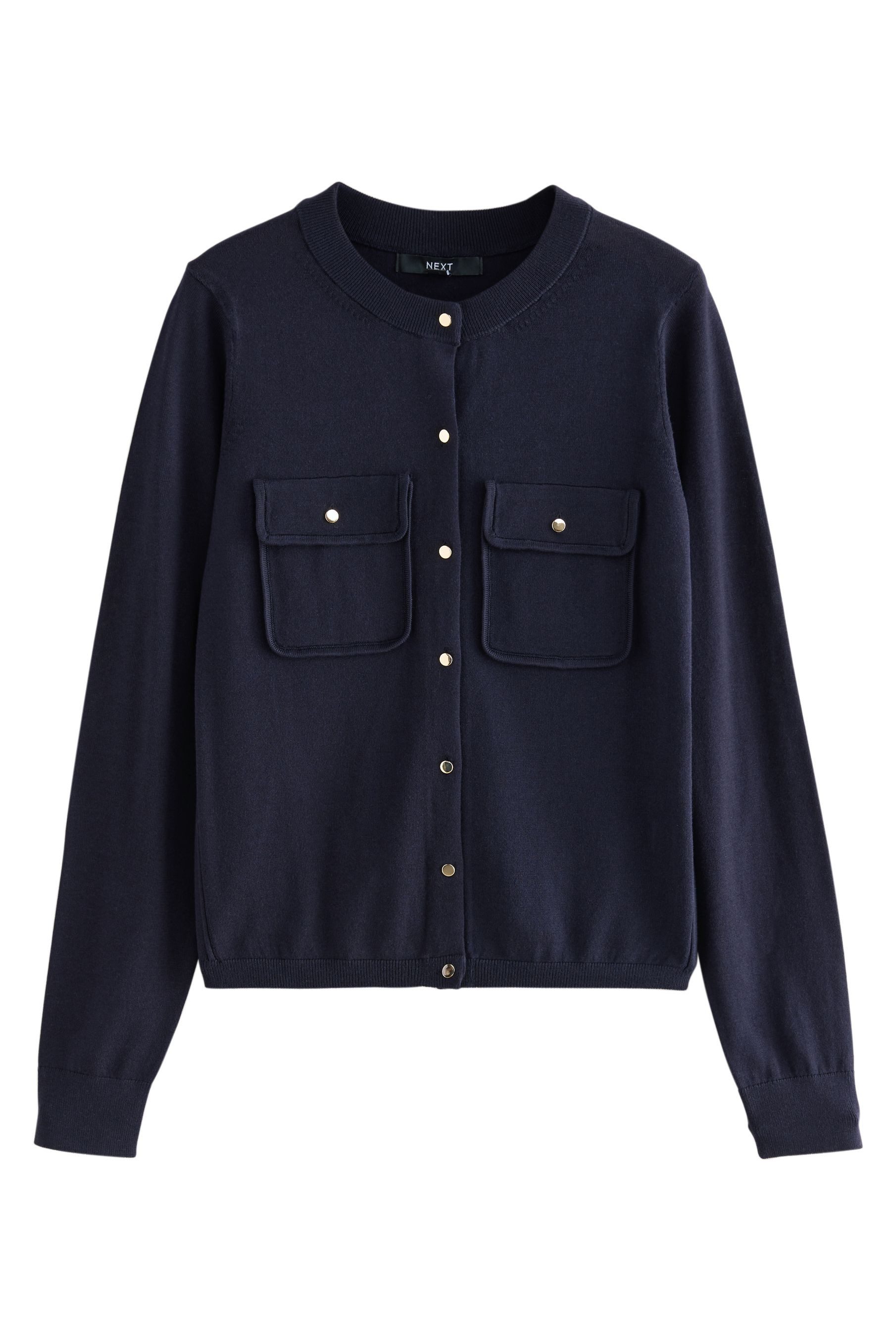 Next Strickjacke Weiche Strickjacke mit Fronttasche und Baumwolle (1-tlg) günstig online kaufen