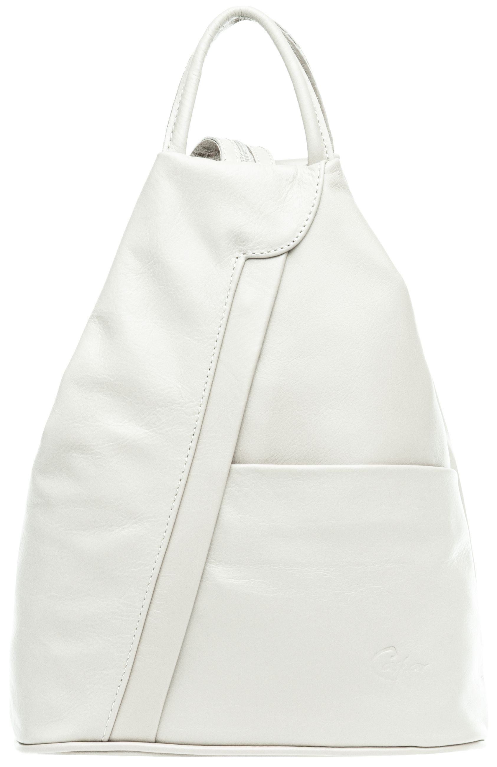Cityrucksack 2in1 sportliche Leder Schultertasche - SIGNATURE LINE - Modell No.782