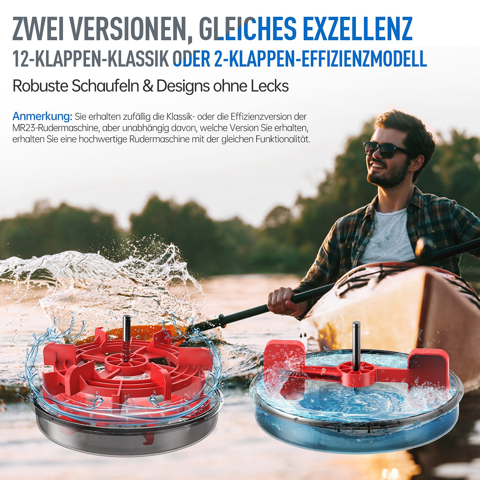 JOROTO Rudergerät MR23 & MR26 Wasser Rudergerät für zu Hause, 150 kg Belastbar, 30 Tage Kinomap APP-Mitgliedschaft