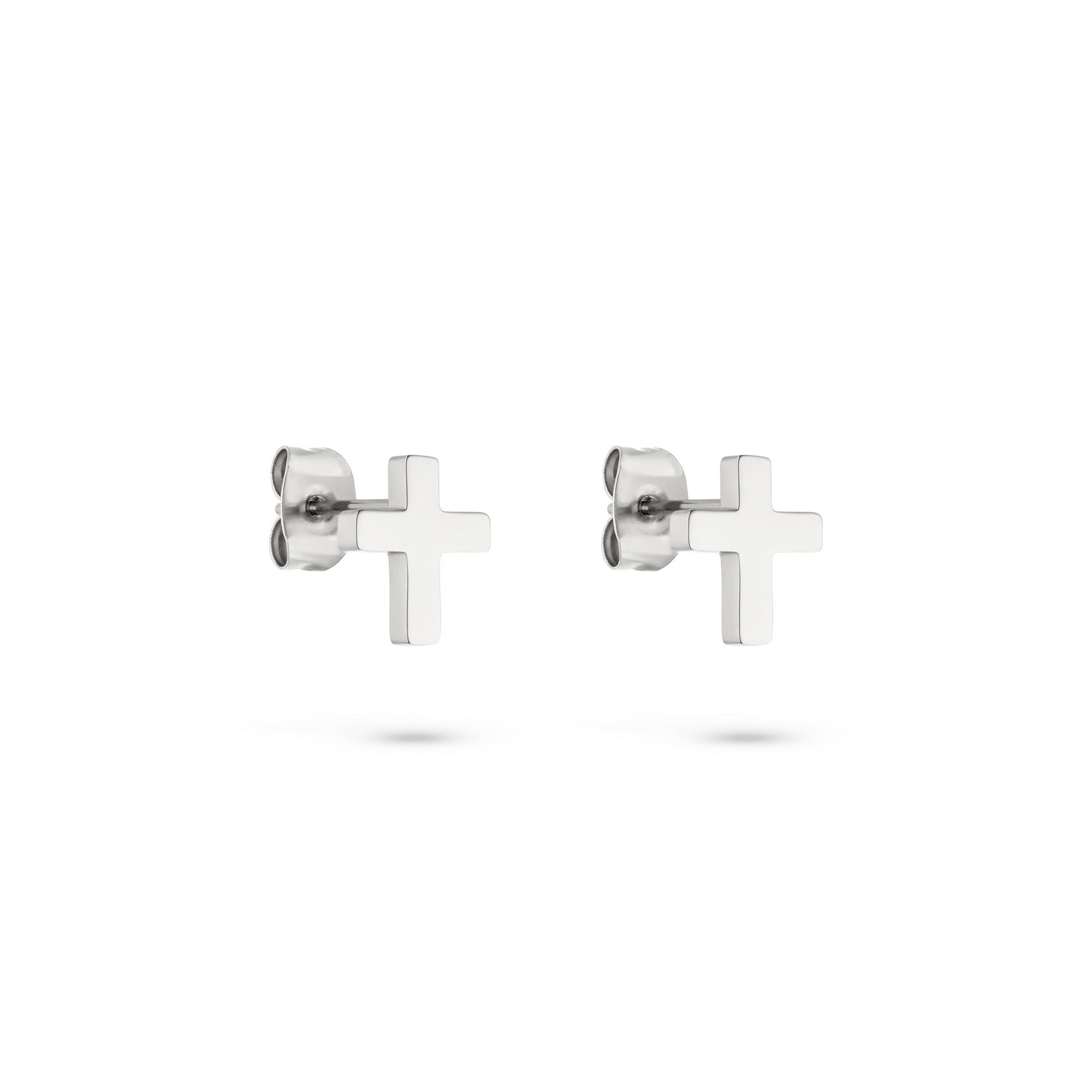 s.Oliver Paar Ohrstecker Modern Cross, Kreuz-Optik