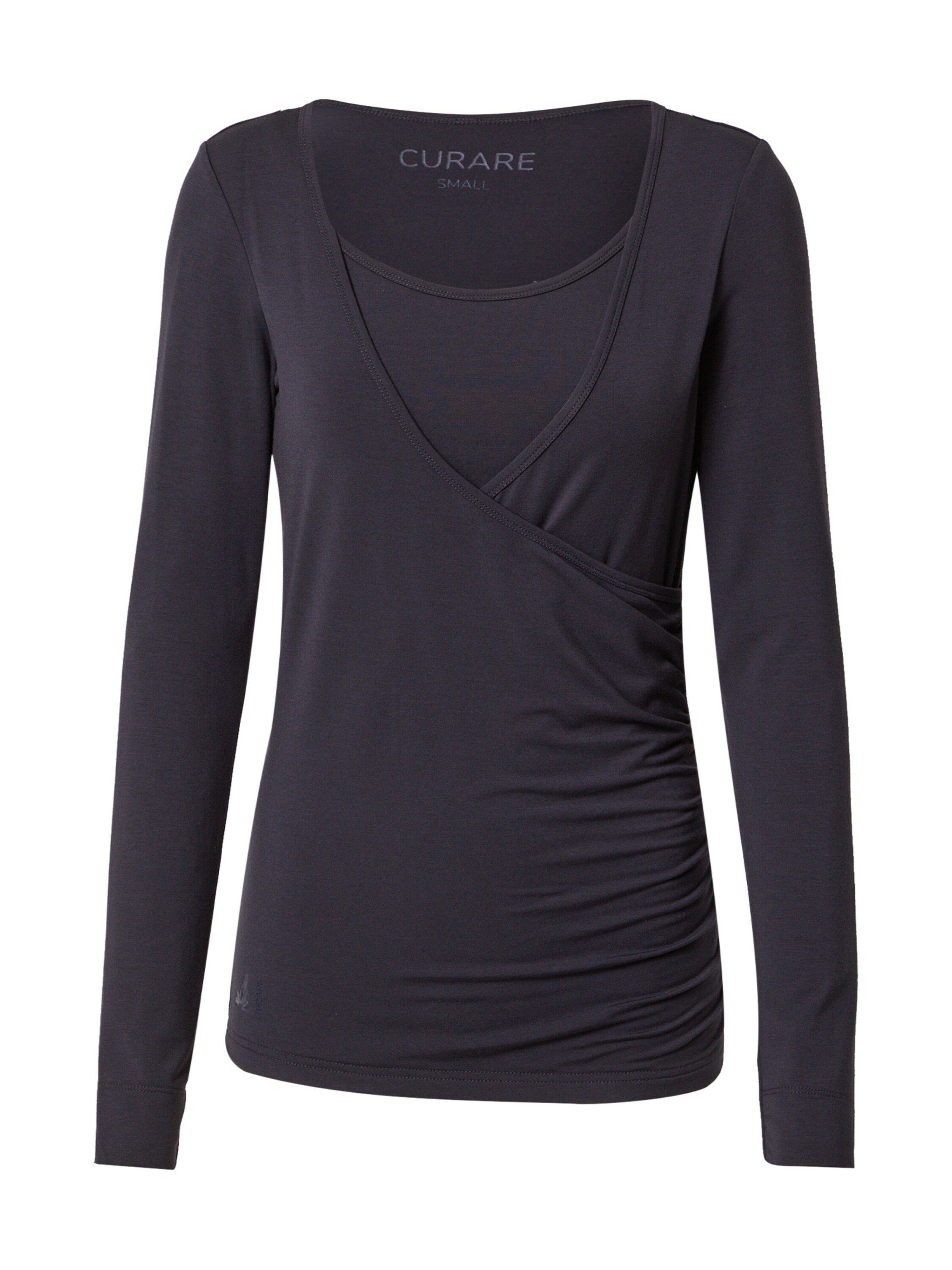 Curare Funktionsshirt Flow (1-tlg) Wickel-Design
