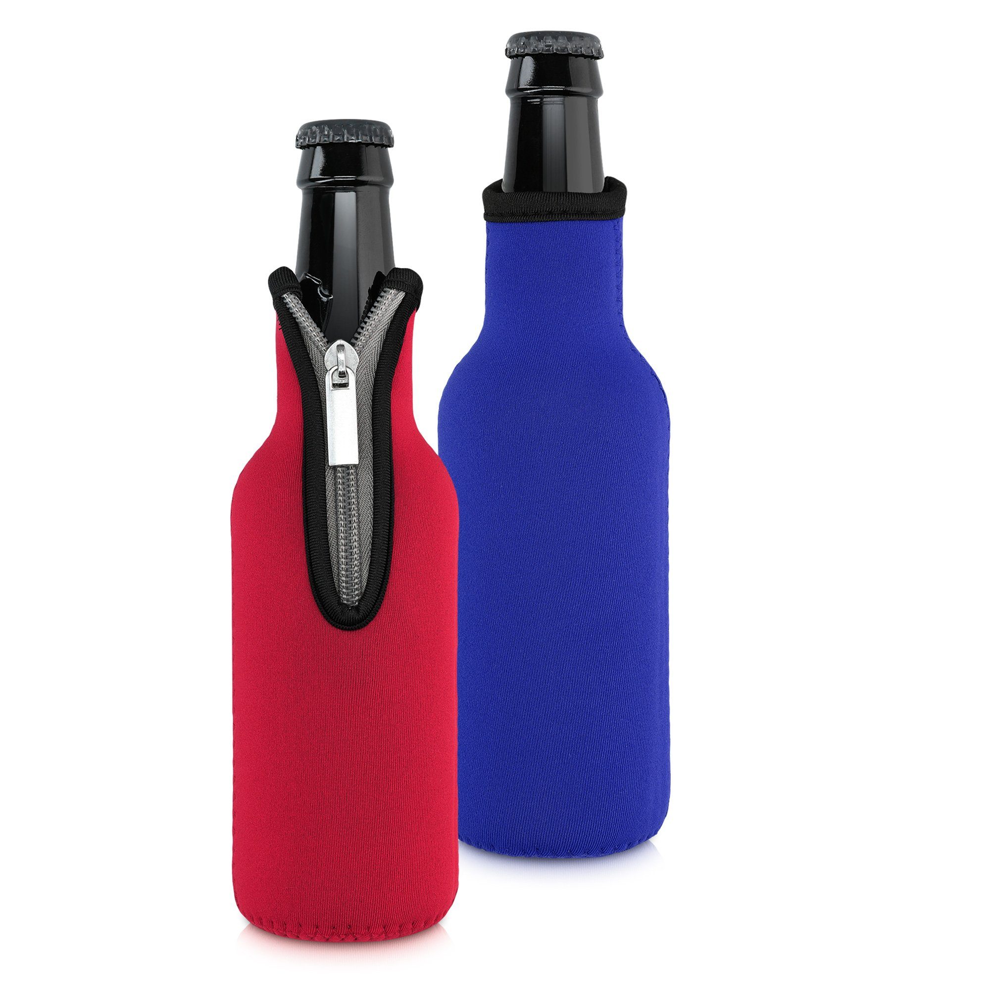 kwmobile Outdoor-Flaschenkühler 2x 330ml Flasche Flaschenkühler, für Bier und andere Getränke - aus isoliertem Neopren - Kühler
