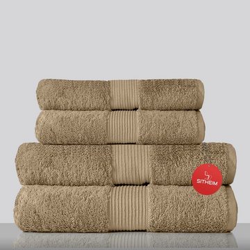Sitheim-Europe Handtuch Set GIZA LINE Handtücher aus 100% Baumwolle 4-teiliges Handtuchset, ägyptischer Baumwolle, (4-tlg), 100% premium ägyptische Baumwolle