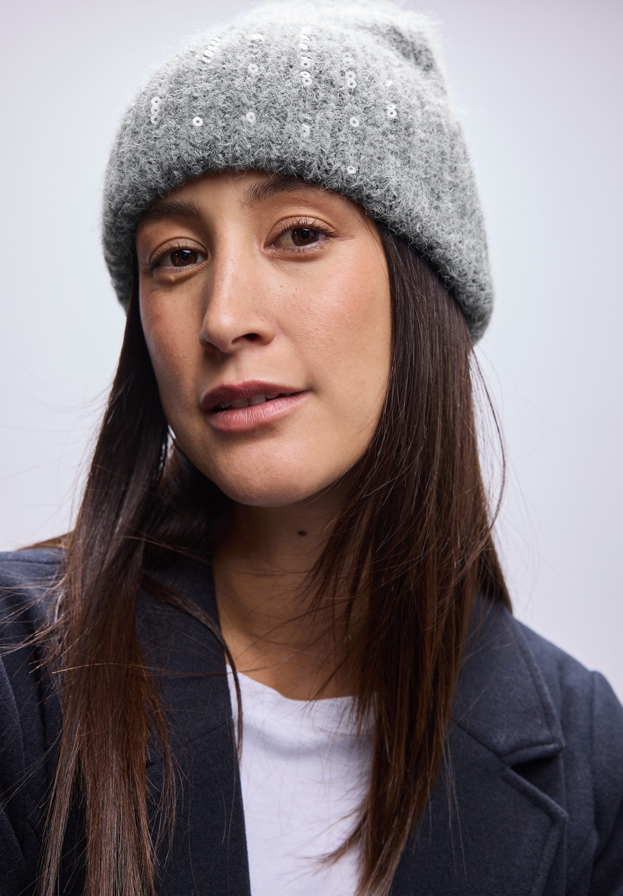 STREET ONE Strickmütze aus softem Materialmix günstig online kaufen