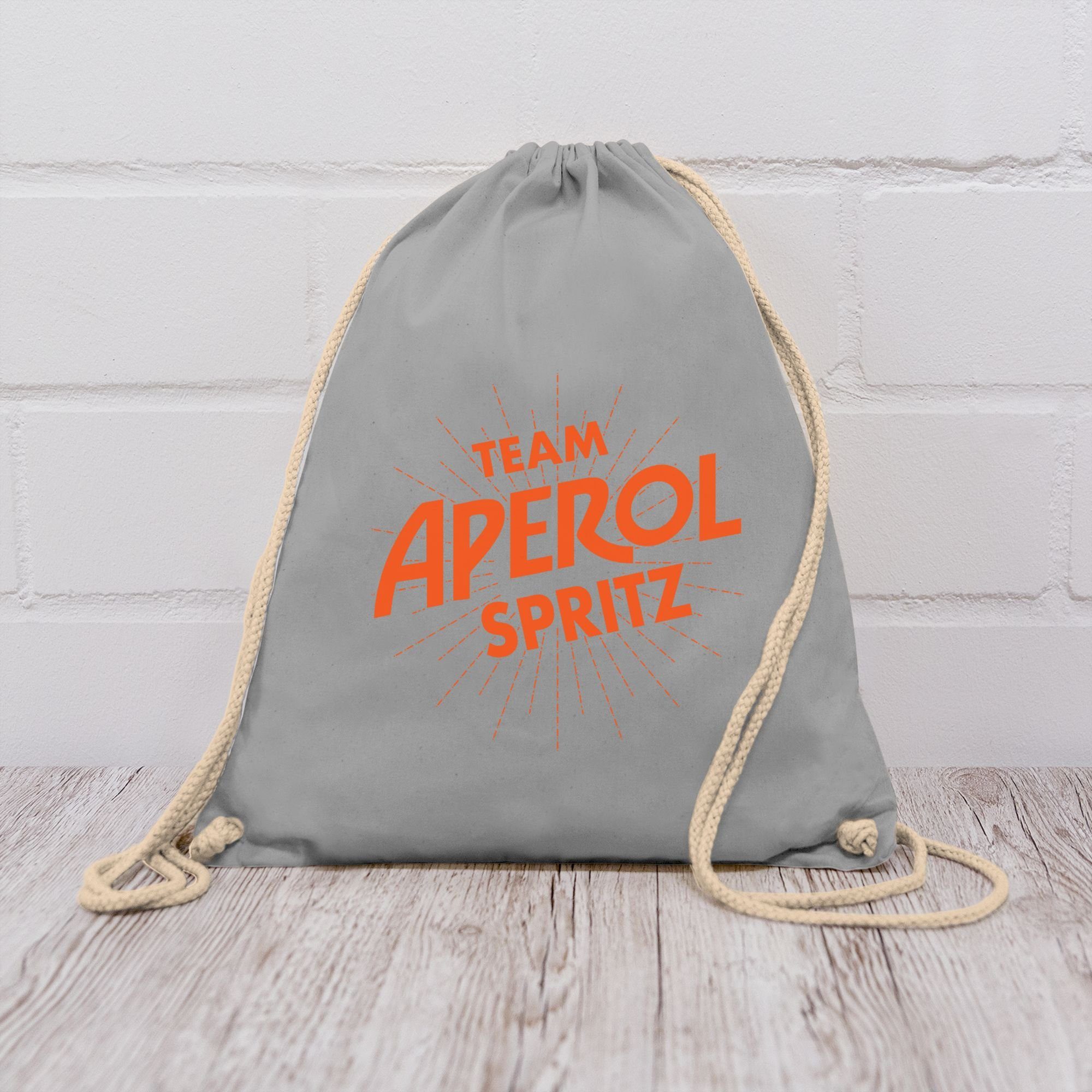 Shirtracer Turnbeutel Team Aperol Spritz JGA I Mädelsabend Spritztour Aperol Geschenk, Karneval & Fasching