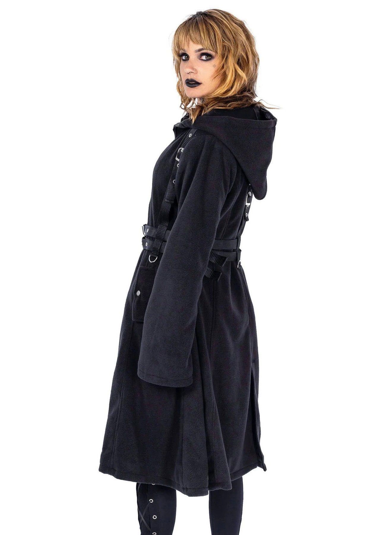Heartless Wintermantel Lucretia Gothic Cyber Punk Riemen