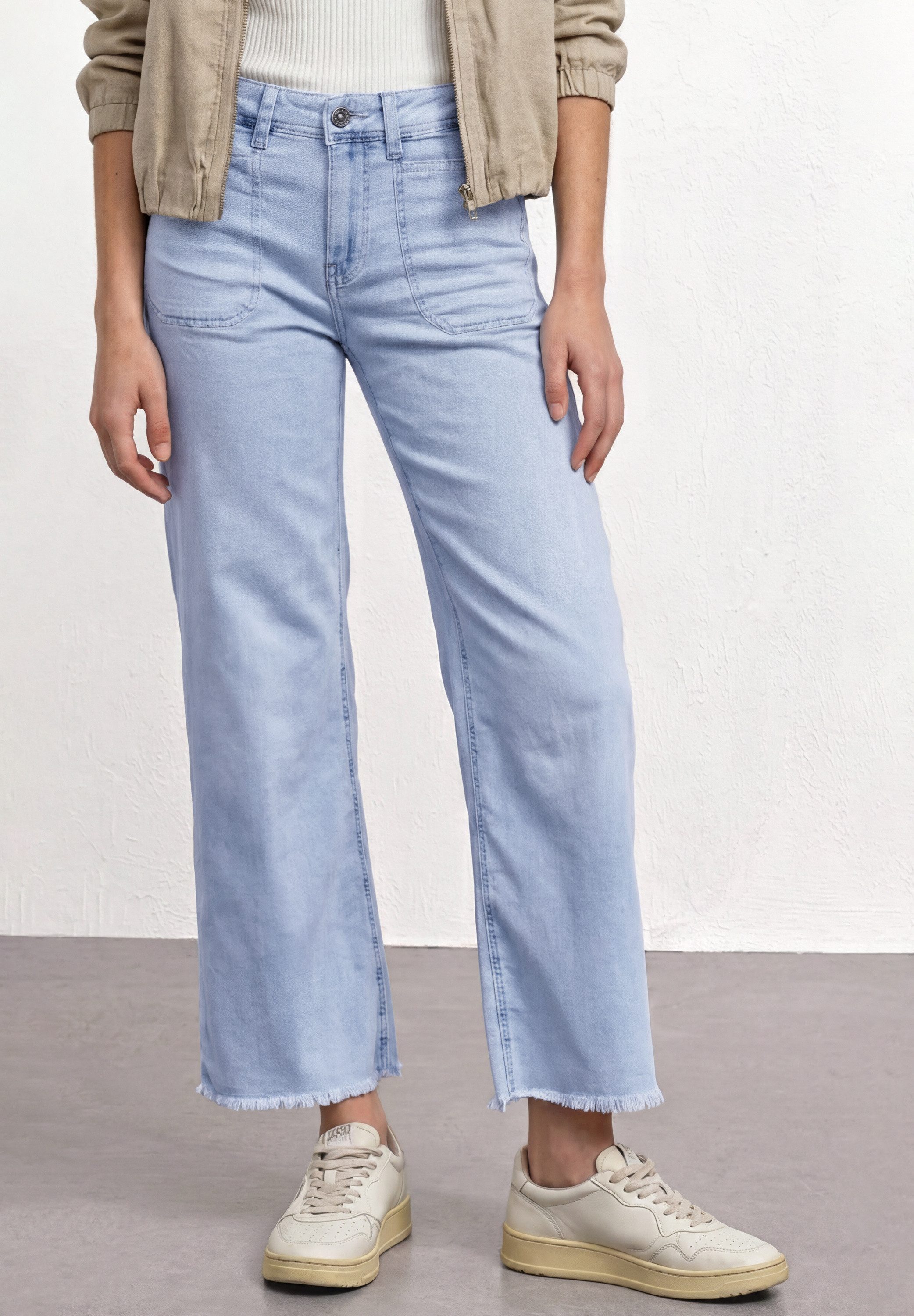 STREET ONE Loose-fit-Jeans mit Wide Legs