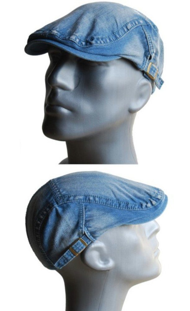 Cool4 Flat Cap Schiebermütze DENIM Jeans günstig online kaufen