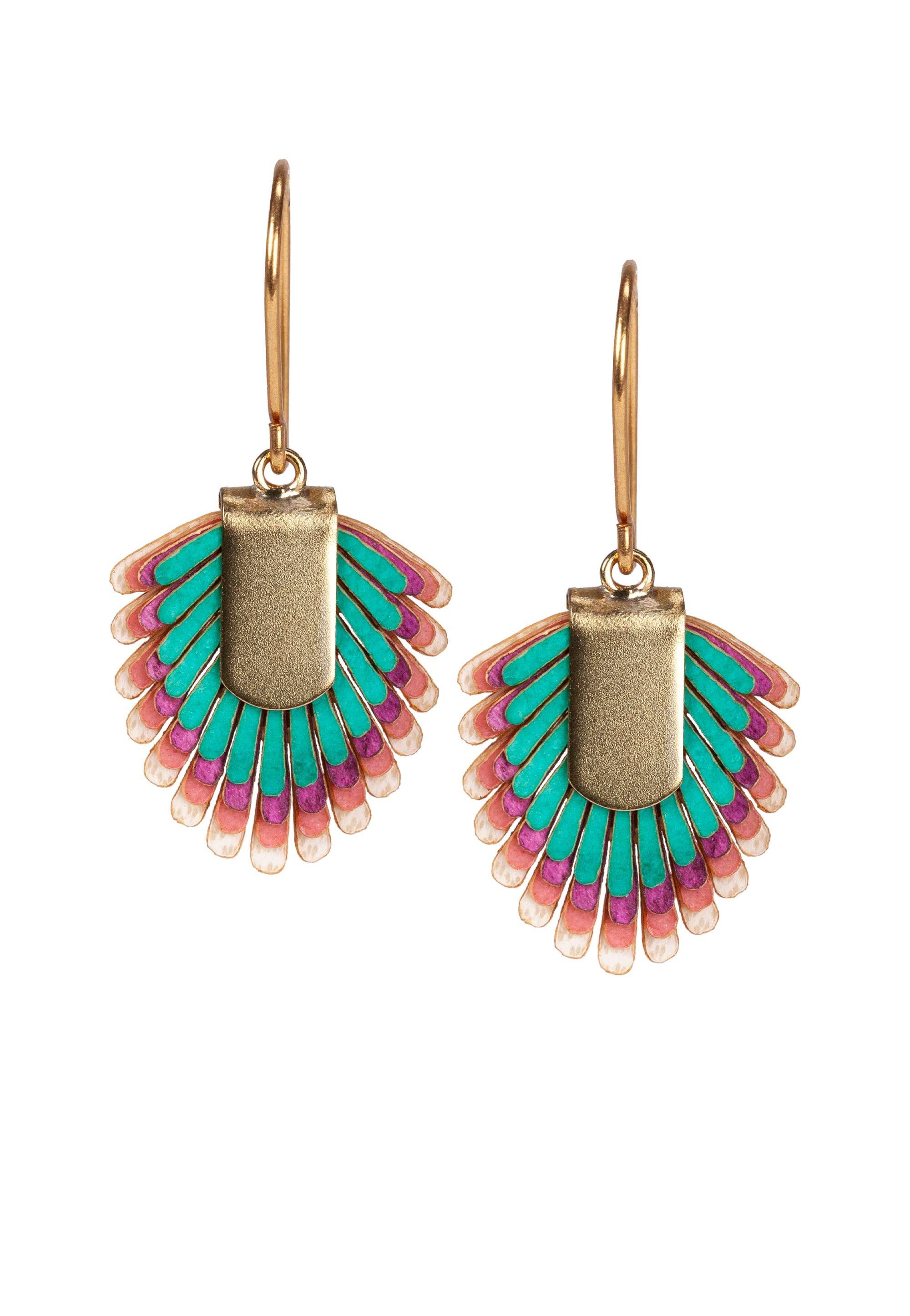 GRETCHEN Paar Ohrhänger Pam Pem Earring S, mit buntem Pergament