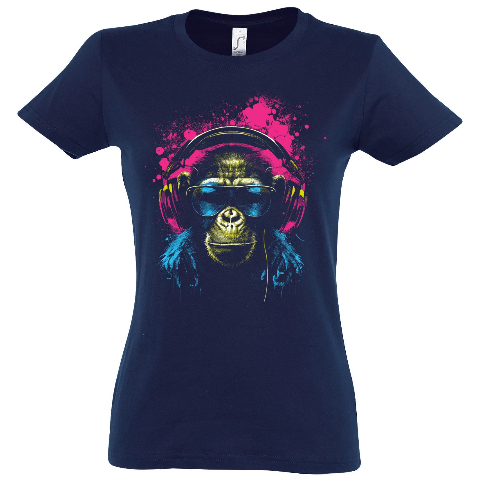 Youth Designz Print-Shirt Affe mit Headset günstig online kaufen