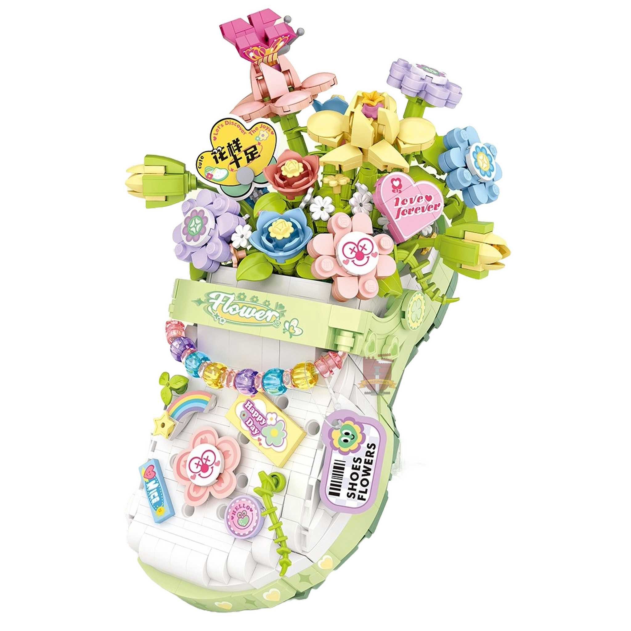 1350 - Blumen im Schuh (LOZ) Spielbausteine